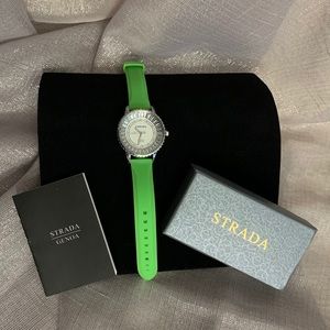 Green silicone Strada Genoa Watch